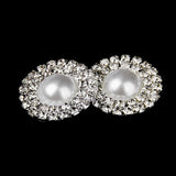 Maxbell 3xPhenovo Crystal Faux Pearl Button Flatback Decoration DIY 25mm 5pcs White