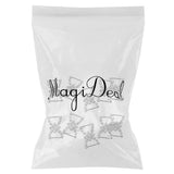 Maxbell 4x10 Pcs Crystal Diamante Rhinestone Buckle Invitation Ribbon Slider G