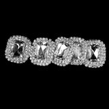 Maxbell 3xPhenovo Crystal Oval Button Decoration DIY 30x25mm 5pcs Clear