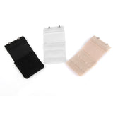 Maxbell 5pcs Elastic Hook Bra Extension Bra Extender Strap 2,4 Hooks Black Nude White