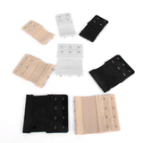 Maxbell 5pcs Elastic Hook Bra Extension Bra Extender Strap 2,4 Hooks Black Nude White