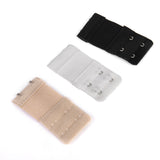 Maxbell 5pcs Elastic Hook Bra Extension Bra Extender Strap 2,4 Hooks Black Nude White