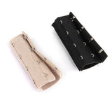 Maxbell 5pcs Elastic Hook Bra Extension Bra Extender Strap 2,4 Hooks Black Nude White