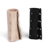 Maxbell 5pcs Elastic Hook Bra Extension Bra Extender Strap 2,4 Hooks Black Nude White