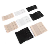 Maxbell 5pcs Elastic Hook Bra Extension Bra Extender Strap 2,4 Hooks Black Nude White