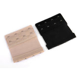 Maxbell 5pcs Elastic Hook Bra Extension Bra Extender Strap 2,4 Hooks Black Nude White