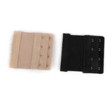 Maxbell 5pcs Elastic Hook Bra Extension Bra Extender Strap 2,4 Hooks Black Nude White