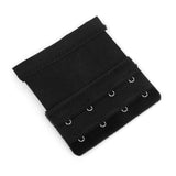 Maxbell 5pcs Elastic Hook Bra Extension Bra Extender Strap 2,4 Hooks Black Nude White