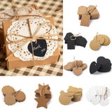 Maxbell 4x100 Kraft Paper Hang Tag Luggage Wedding Party Gift Cards + String Brown