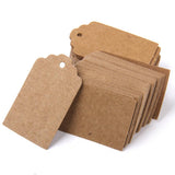 Maxbell 4x100 Kraft Paper Hang Tag Luggage Wedding Party Gift Cards + String Brown