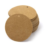 Maxbell 200 Round & Heart Kraft Paper Hang Tags Label Wedding Birthday Gift Card String
