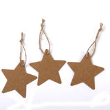 Maxbell Phenovo Kraft Paper Blank Card DIY Gift Tags Pentagram Label 100pcs