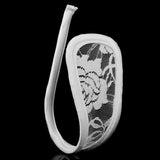 Maxbell 3xSexy Women's Rose Flower Pattern C-String Invisible Thong Underwear White