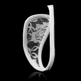 Maxbell 3xSexy Women's Rose Flower Pattern C-String Invisible Thong Underwear White