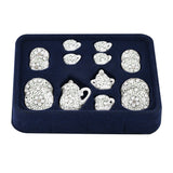 Maxbell Dollhouse Miniature Dining Ware Porcelain Tea Set 15pcs Daisy Pattern