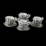 Maxbell Dollhouse Miniature Dining Ware Porcelain Tea Set 15pcs Daisy Pattern