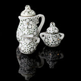Maxbell Dollhouse Miniature Dining Ware Porcelain Tea Set 15pcs Daisy Pattern