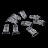 Maxbell 20PCS Multicolour/Clear T-Style Dummy Clips for Pacifier Holder Badge DIY Craft