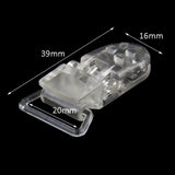 Maxbell 20PCS Multicolour/Clear T-Style Dummy Clips for Pacifier Holder Badge DIY Craft