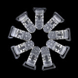 Maxbell 20PCS Multicolour/Clear T-Style Dummy Clips for Pacifier Holder Badge DIY Craft
