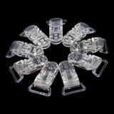 Maxbell 20PCS Multicolour/Clear T-Style Dummy Clips for Pacifier Holder Badge DIY Craft