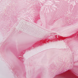 Maxbell Bridal Wedding Gown 4-layer Mesh Floral Dress for Barbie Dolls Pink