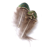 Maxbell Peacock Feathers for Craft Mask Hat 5-7cm 10pcs