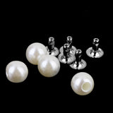 Maxbell 100 Pearls Rivets Studs for Dress Clothes Bracelet Bag Crafts+ 50 Pumpkin Rivets