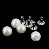 Maxbell 3xRivets and Pearls Set for DIY Crafts 100pcs Ivory