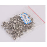 Maxbell 4xPumpkin Shape Rivets Studs 50 sets Silver