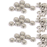 Maxbell 4xPumpkin Shape Rivets Studs 50 sets Silver
