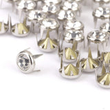 Maxbell 3xRound Rhinestone Studs Nailheads 8mm Clear