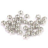 Maxbell 3xRound Rhinestone Studs Nailheads 8mm Clear