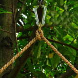 Maxbell Kids Swing Set Red Plastic Tree/Beam Swing Seat w.Rope+Hanging Strap+Snap Hook