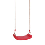 Maxbell Kids Swing Set Red Plastic Tree/Beam Swing Seat w.Rope+Hanging Strap+Snap Hook