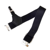 Maxbell 4xMen's Uniform Sock Garters Adjustable Garters One Pair Black