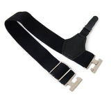Maxbell 4xMen's Uniform Sock Garters Adjustable Garters One Pair Black