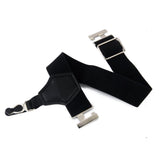 Maxbell 4xMen's Uniform Sock Garters Adjustable Garters One Pair Black