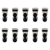 Maxbell 30pcs Men's Garter Belt Clips Hooks Grips Black and White