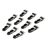 Maxbell 30pcs Men's Garter Belt Clips Hooks Grips Black and White