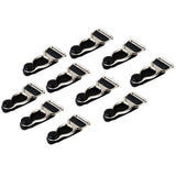Maxbell 30pcs Men's Garter Belt Clips Hooks Grips Black and White