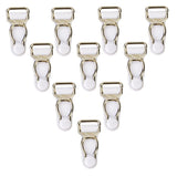 Maxbell 30pcs Men's Garter Belt Clips Hooks Grips Black and White