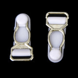 Maxbell 30pcs Men's Garter Belt Clips Hooks Grips Black and White