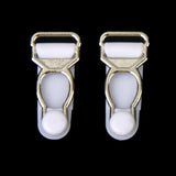 Maxbell 30pcs Men's Garter Belt Clips Hooks Grips Black and White