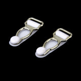 Maxbell 30pcs Men's Garter Belt Clips Hooks Grips Black and White