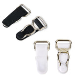 Maxbell 30pcs Men's Garter Belt Clips Hooks Grips Black and White