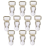 Maxbell 30pcs Men's Garter Belt Clips Hooks Grips Black and White