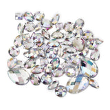 Maxbell 3x50pcs Crystal Sewing Button Decorative Buttons DIY Crafts Mixed Styles