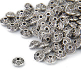 Maxbell 2x 00pcs Antique Tibetan Silver Spacer Beads DIY Jewelry Bracelet Craft Findings