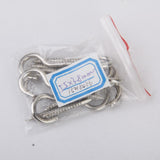 Maxbell 20x10pcs Mini Eye Pins Screw Hook House Curtain Net Wire Hanging Hook 55x3.8mm